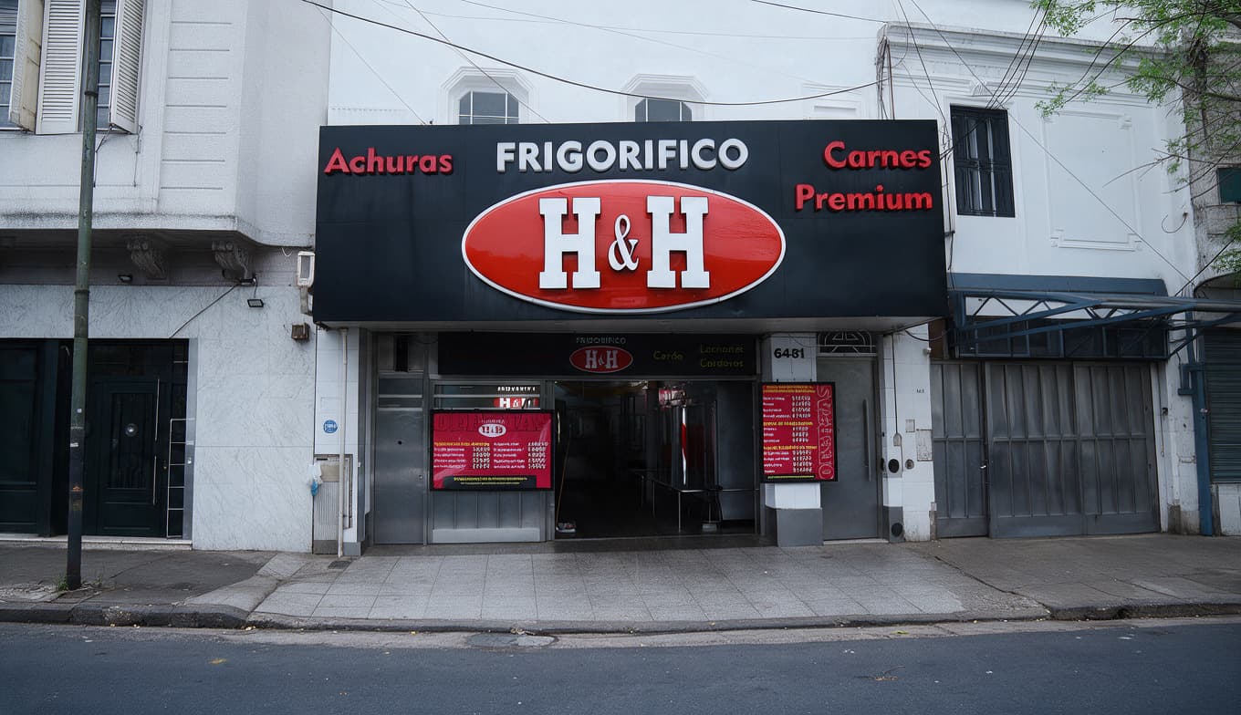 Frente del Frigorífico H&H en Mataderos